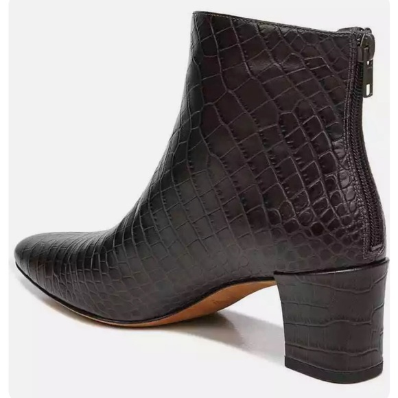Vince Lora Leather Bootie in Chocolate - Picture 2 of 8